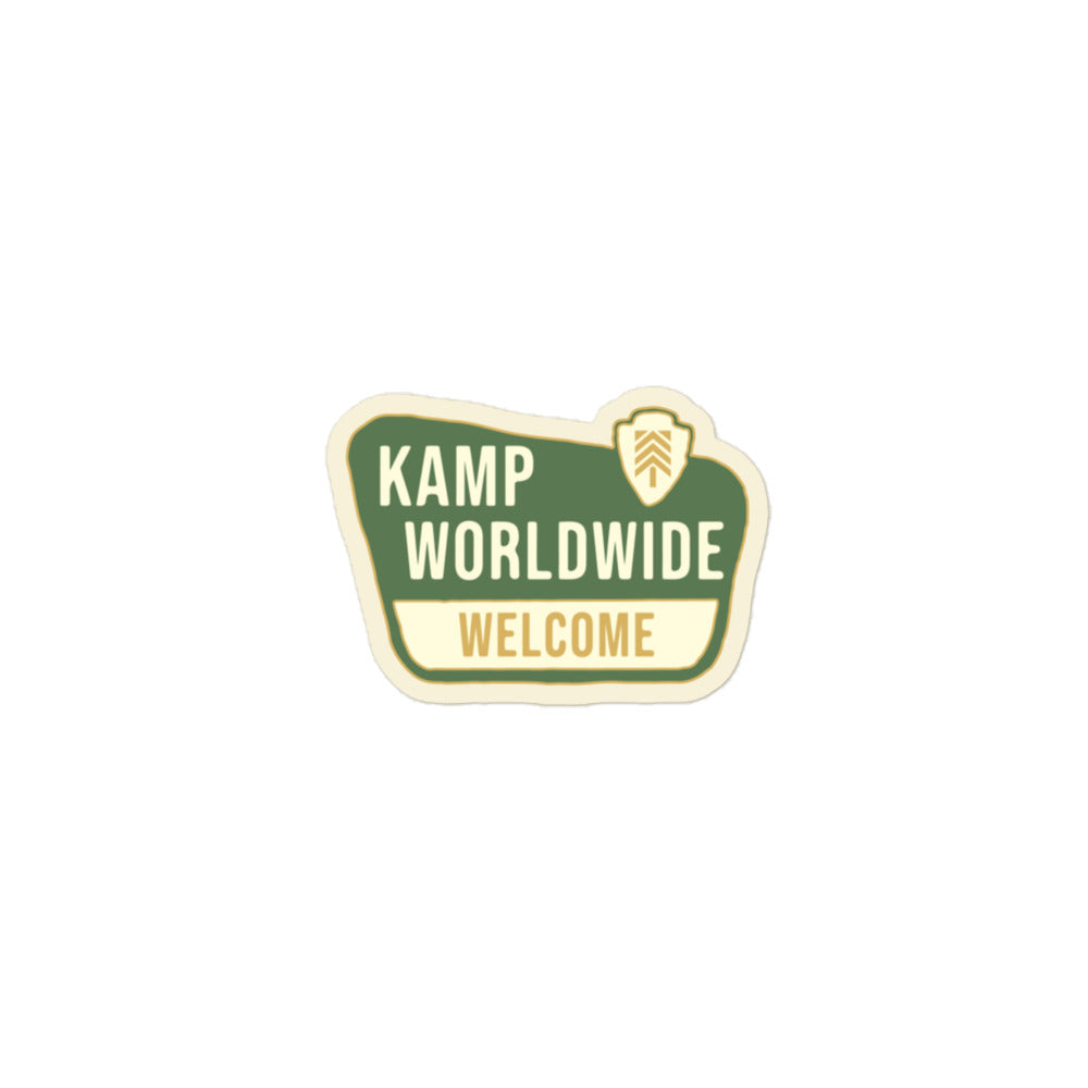 Welcome To Kamp Worldwide: National Park Sign