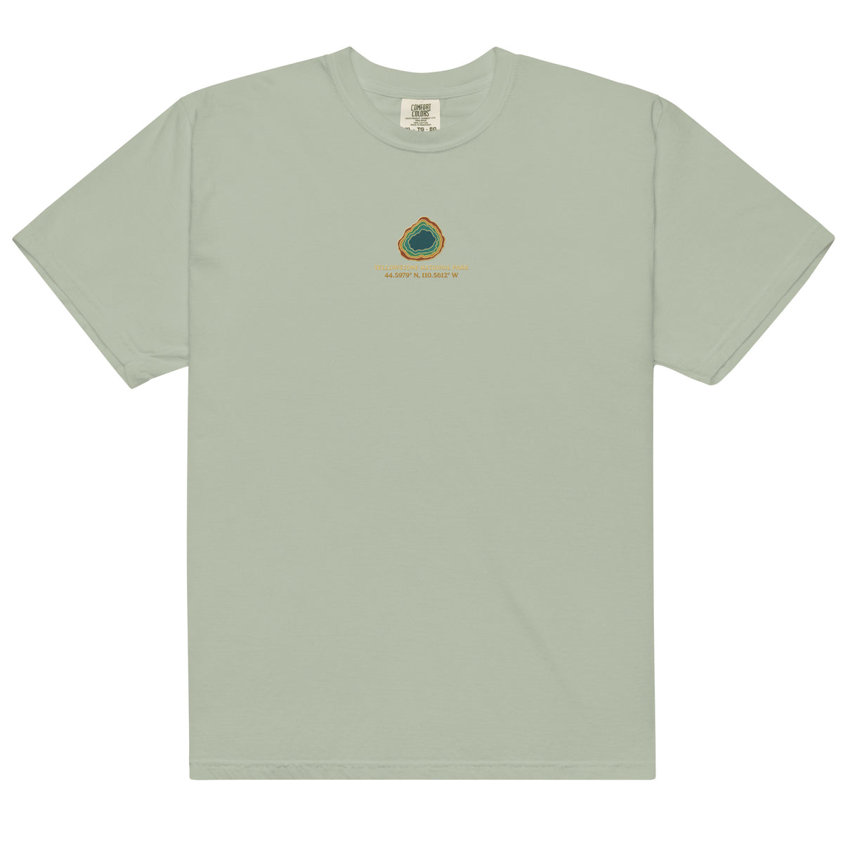 T-shirt Parc National De Yellowstone Souvenir - Marque Mr.Tee33, Manches Courtes, 100% Coton, Neuf